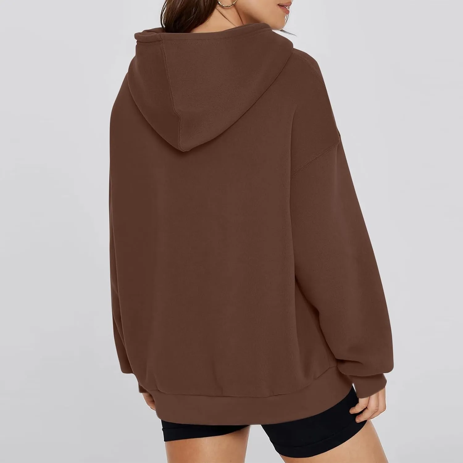Hoodies for Women Fleece Long Sleeve Hoodies Pullover Loose Fit Oversized Sweatshirts with Pocket Fall Fashion Outfits
