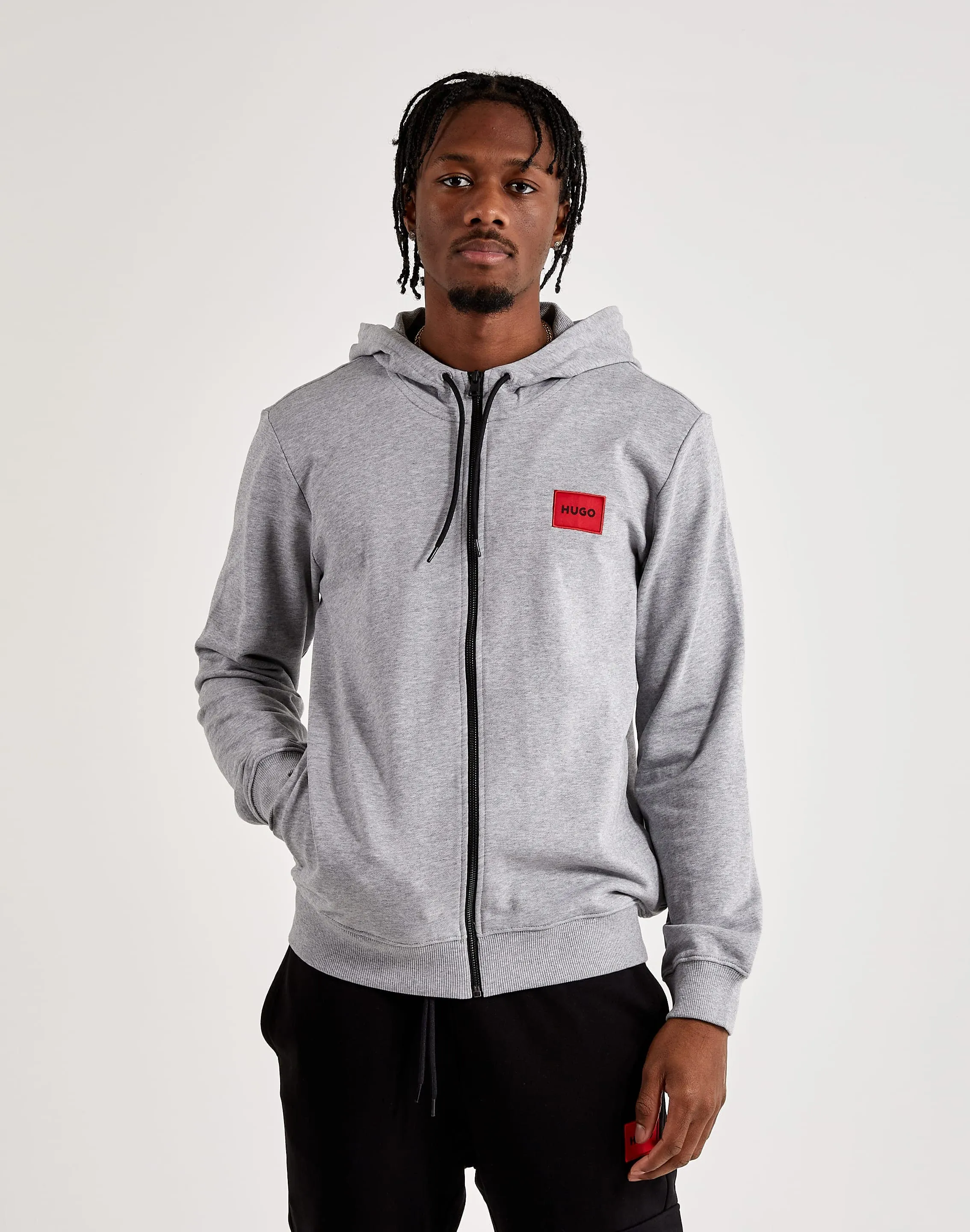 Hugo Box Logo Full-Zip Hoodie