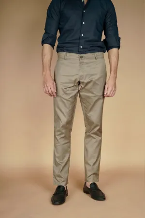 Iron Brown Linen Trousers