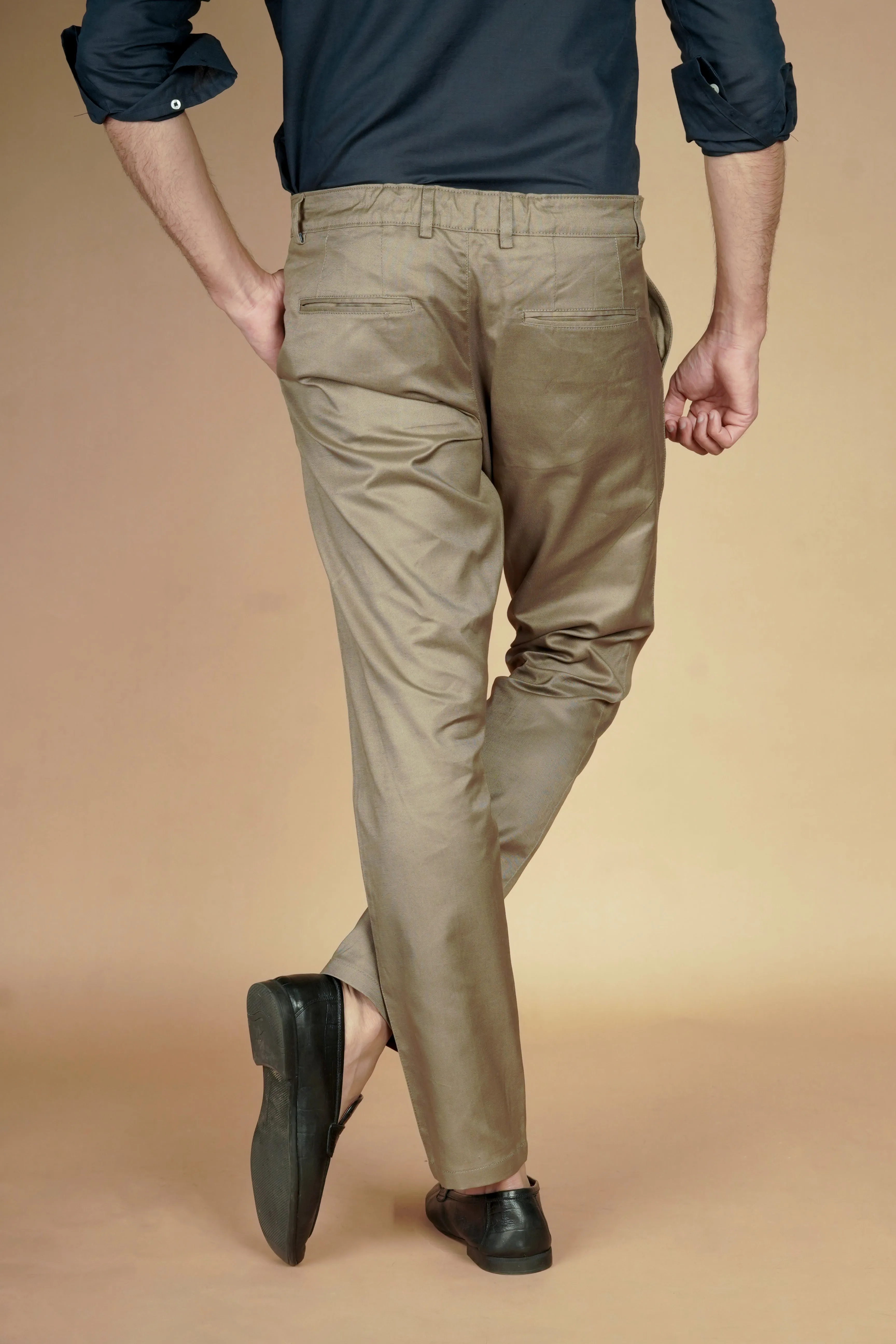 Iron Brown Linen Trousers