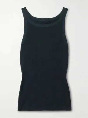 Jennifer Rib tank in Dark Navy