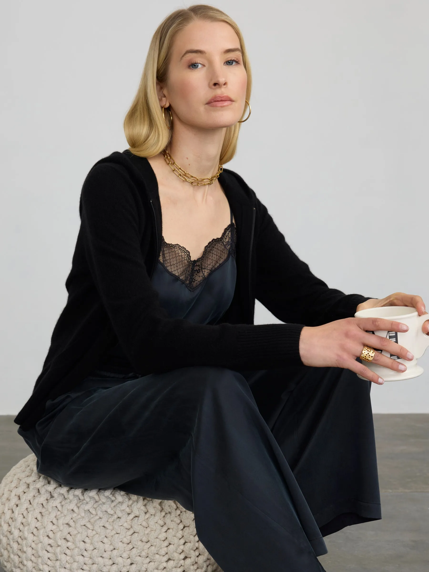 LACE SILK CAMISOLE