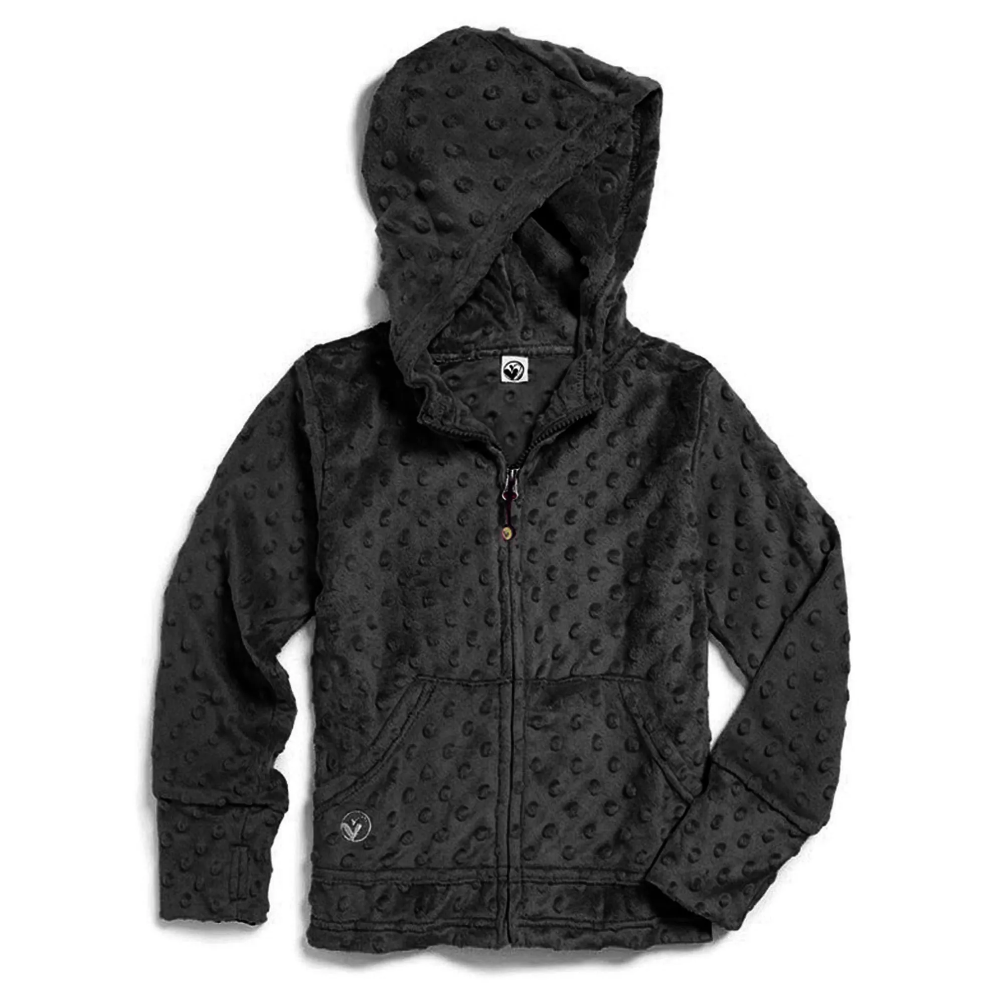 Ladies Minky Bubble Zip Hoodie