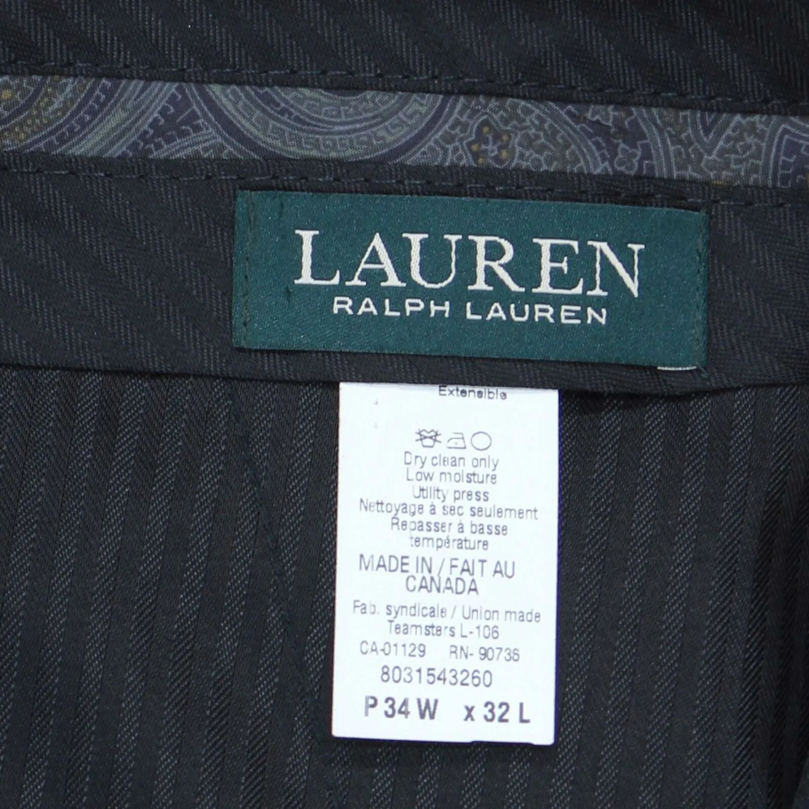 Lauren by Ralph Lauren Men's Solid Ultraflex Classic-Fit Dress Pants