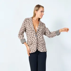Leopard print blazer wholesale