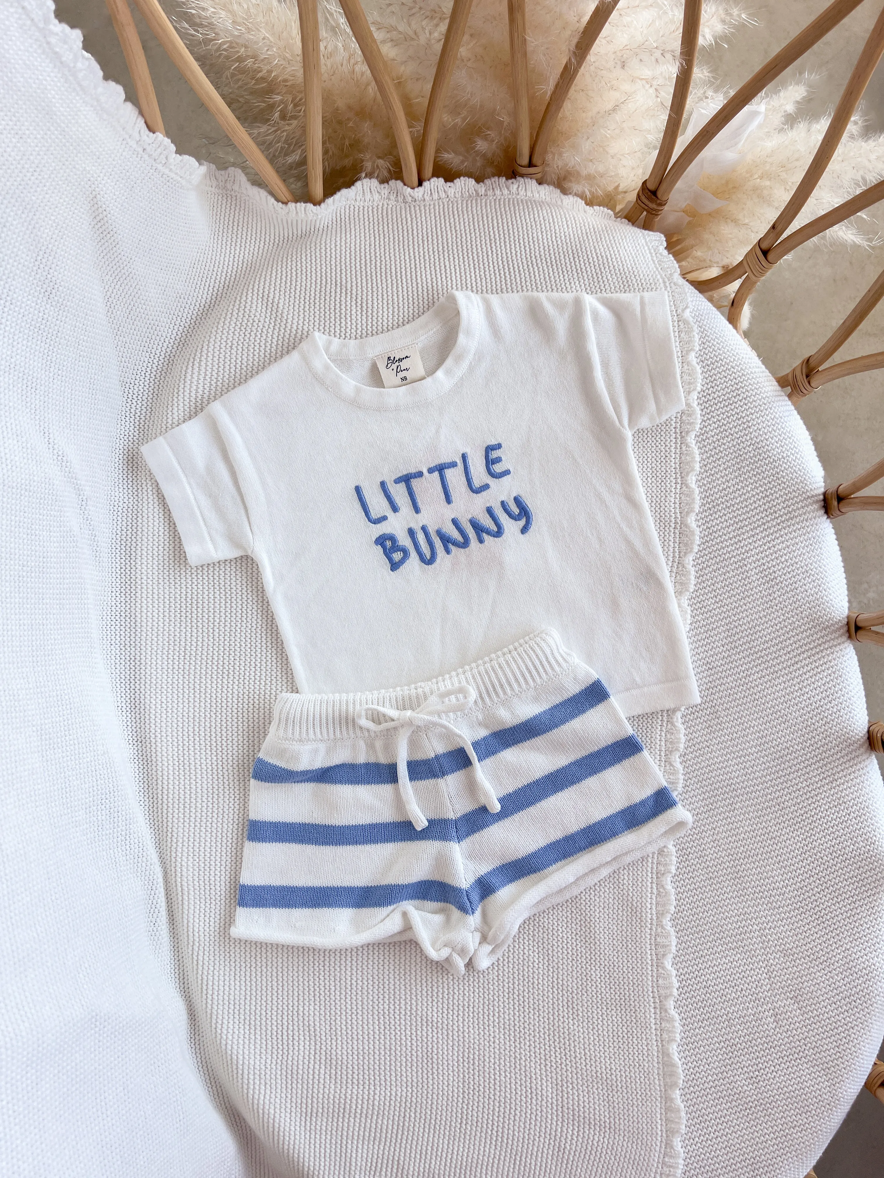 'Little Bunny' Tee - Blue