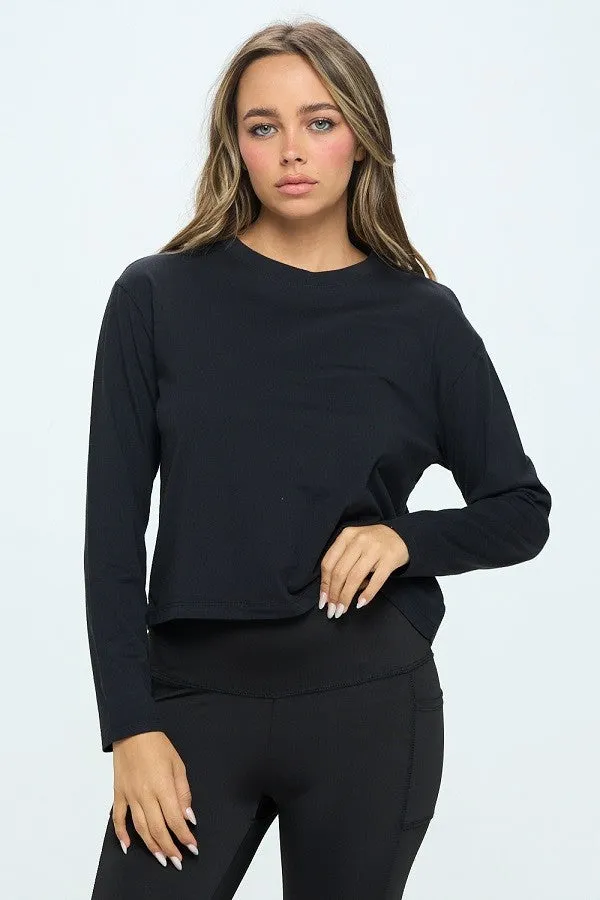 Long Sleeve Crew Neck Tee