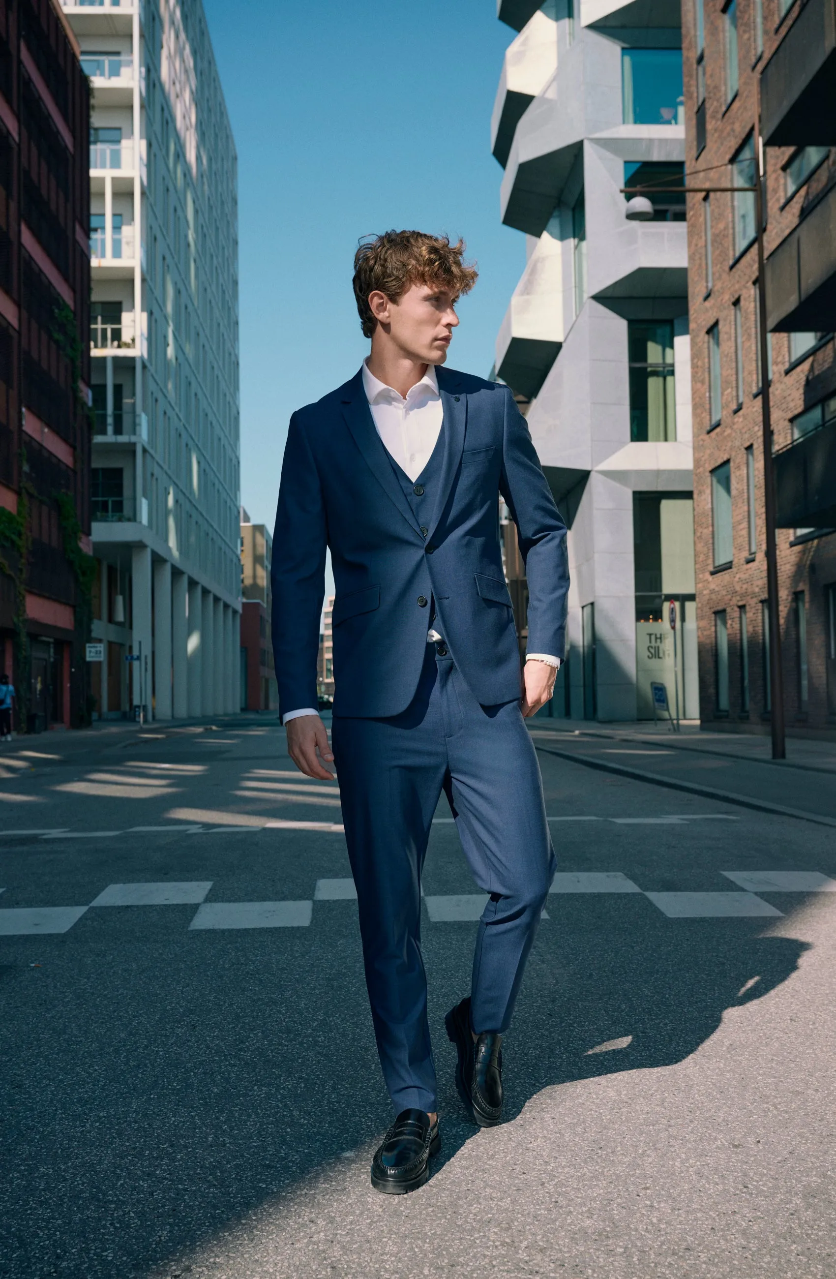 Louis XO blazer - Mid Blue