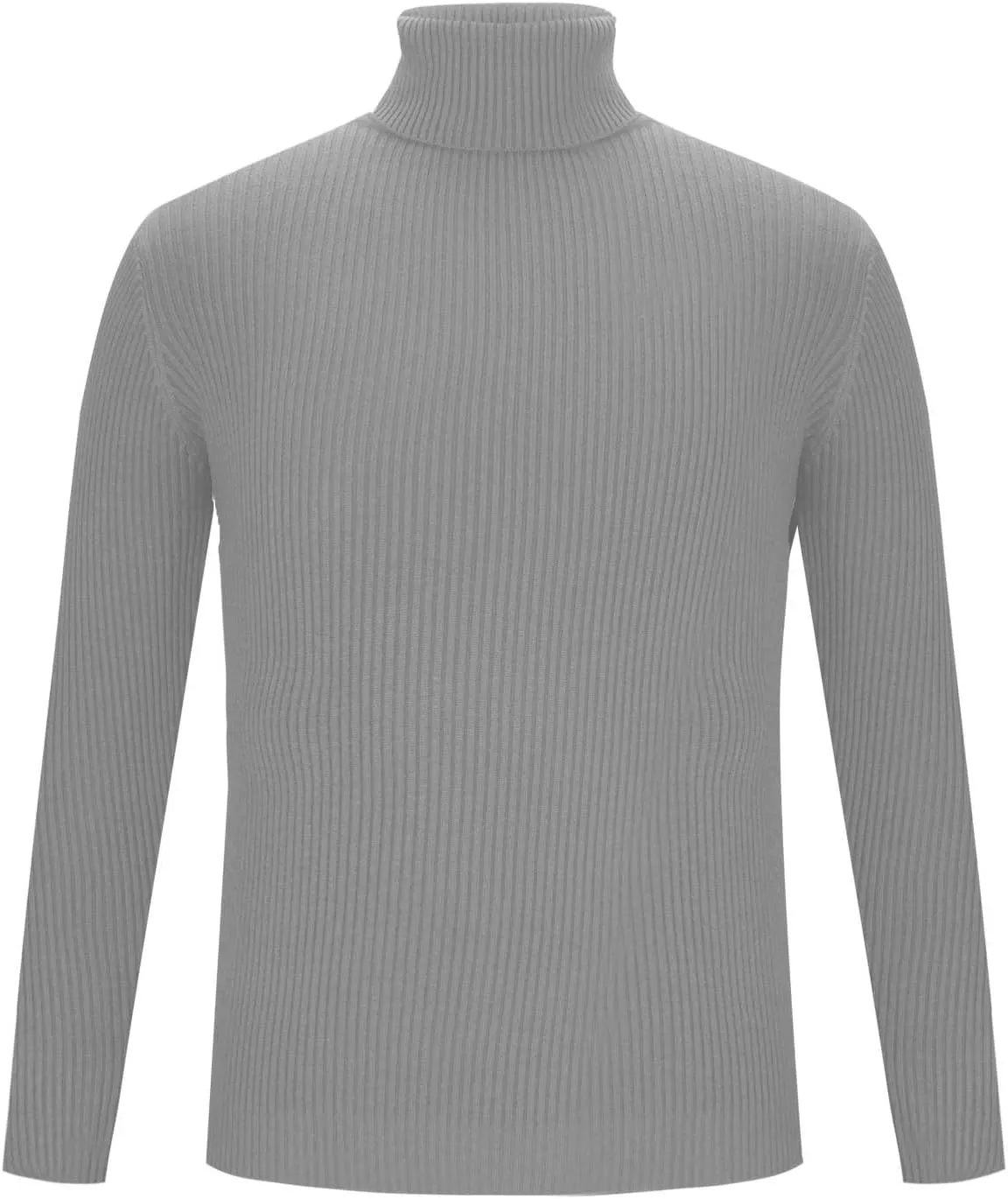 Men's Ribbed Turtleneck Winter Long Sleeve Sweaters Basic Lightweight Undershirts Casual Thermal Pullover Sweaters