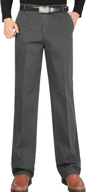 Men'S Stretch Dress Pants Casual Slim Fit Skinny Suit Pants Chino Pant Business Fit Flex Flat Front Pant (38,Dark Grey), Dark Grey, 38