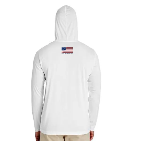 Miami Orange and Green Long Sleeve UPF 50  Dry-Fit Hoodie