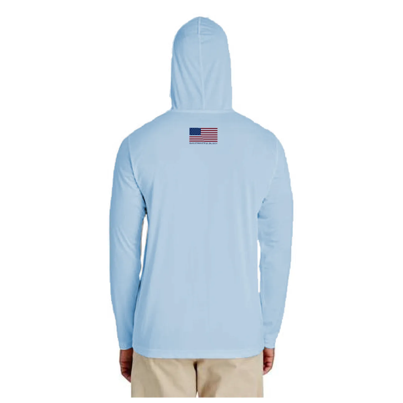 Miami Orange and Green Long Sleeve UPF 50  Dry-Fit Hoodie