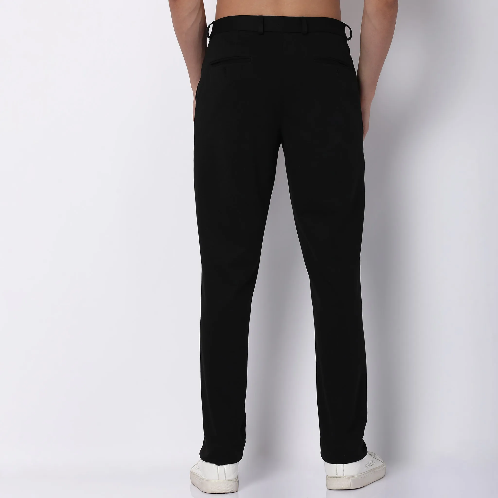 Mid Rise Knit Formal Trouser