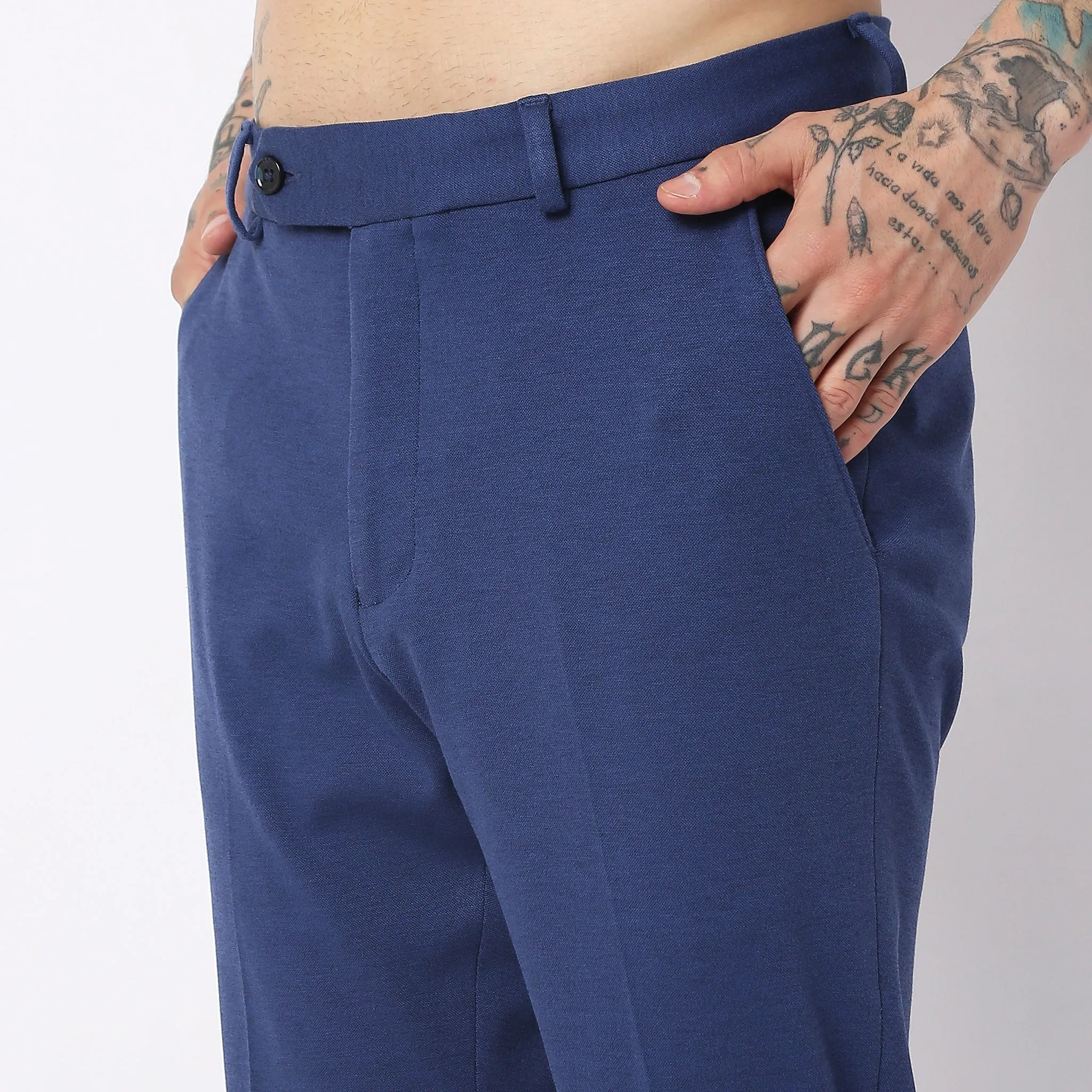 Mid Rise Knit Formal Trouser