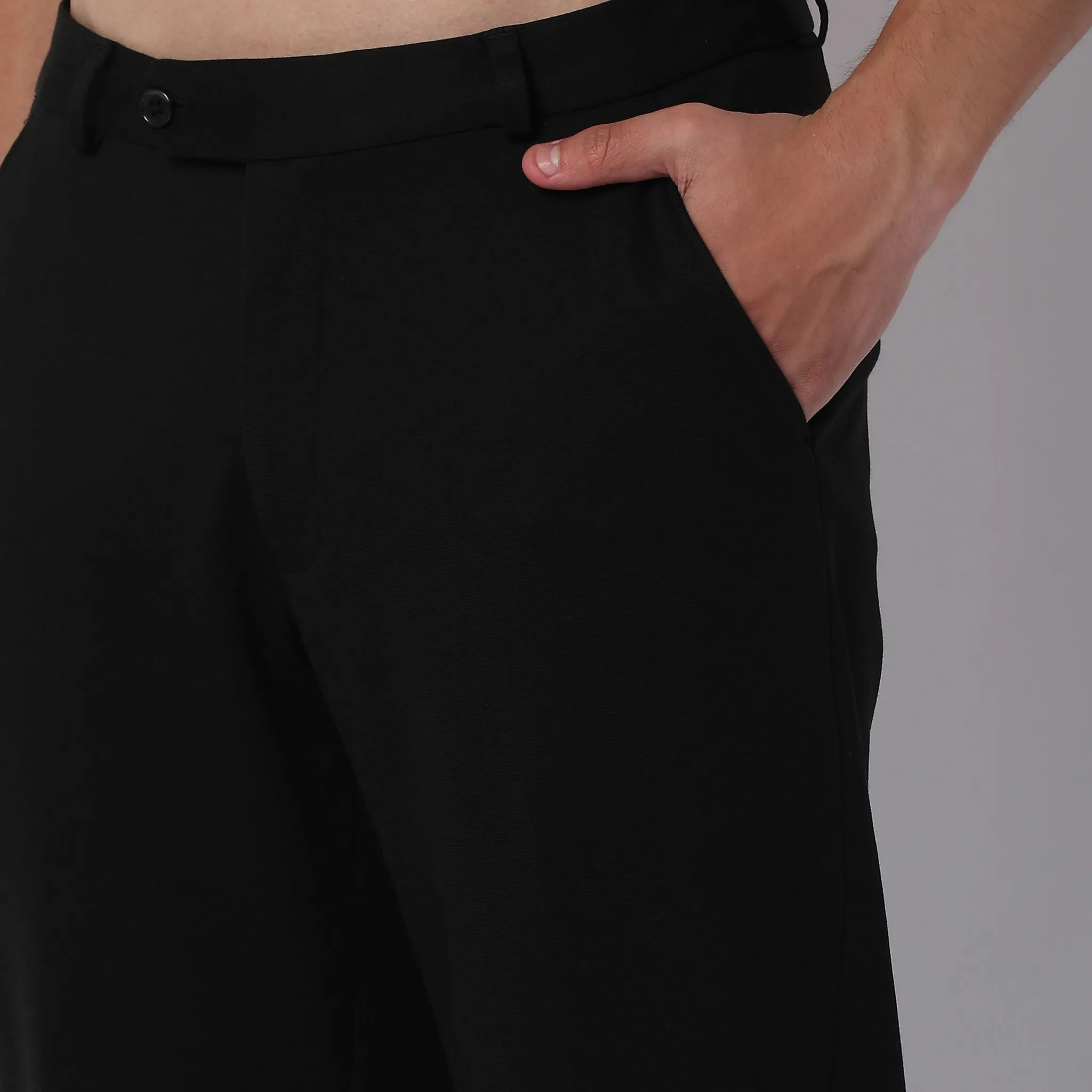 Mid Rise Knit Formal Trouser