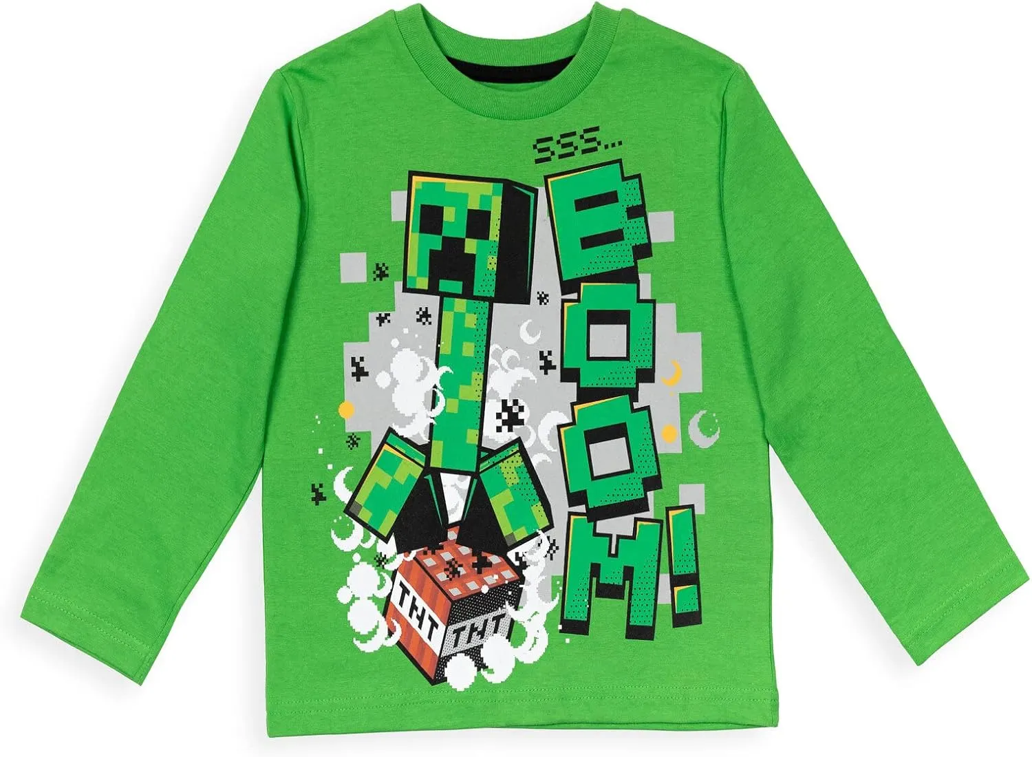 Minecraft 2 Pack Long Sleeve T-Shirts Little Kid to Big Kid Sizes (4-18-20)