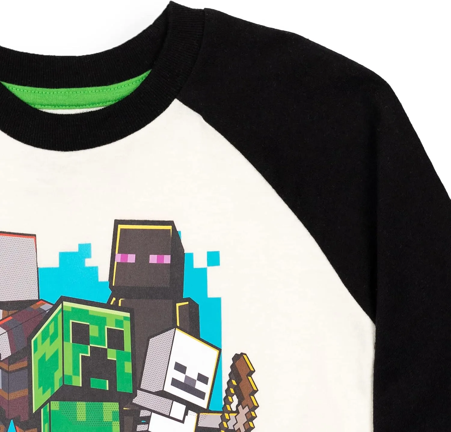 Minecraft 2 Pack Long Sleeve T-Shirts Little Kid to Big Kid Sizes (4-18-20)