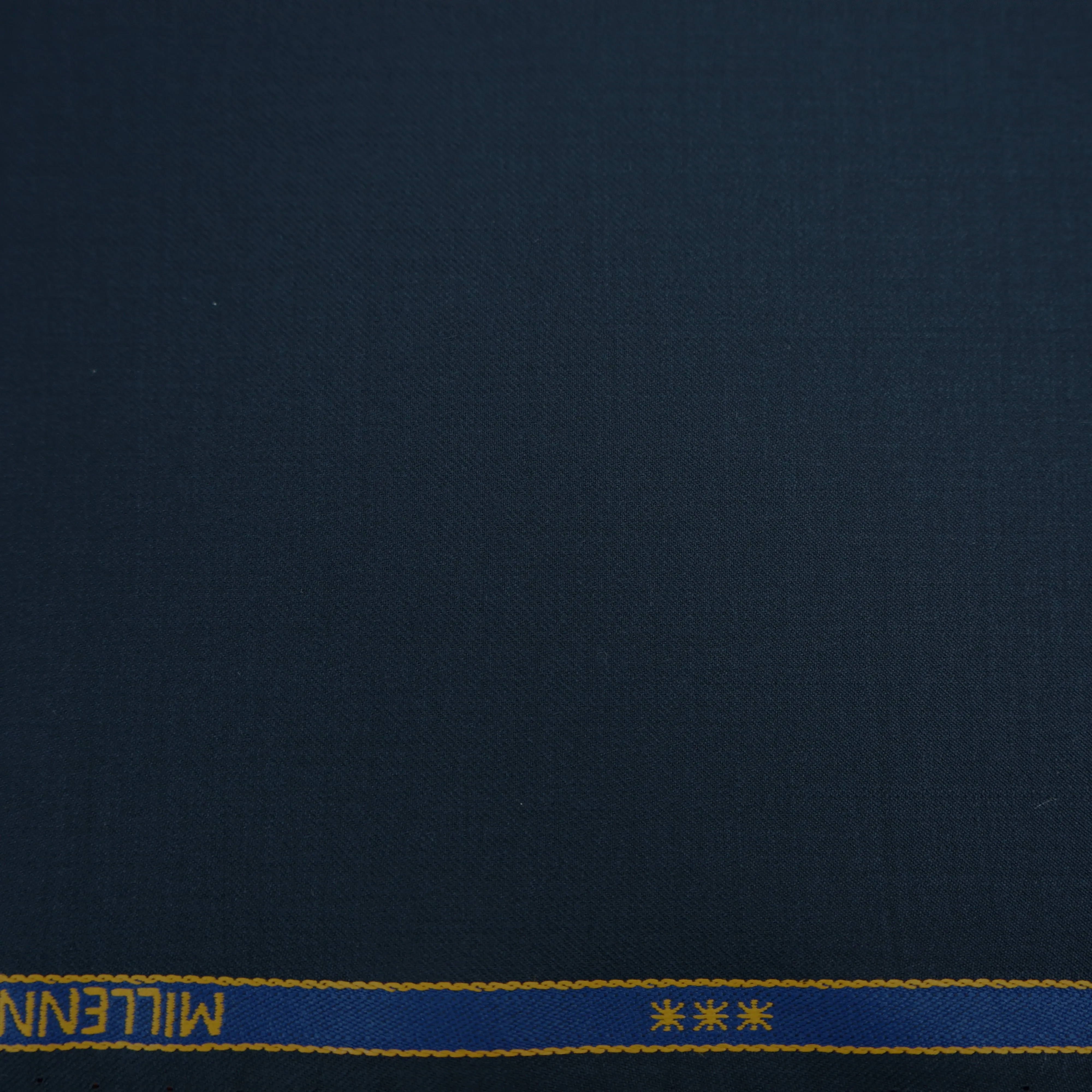 Navy Solid Weave Dormeuil  Sustainable Wool Millenial Fabric