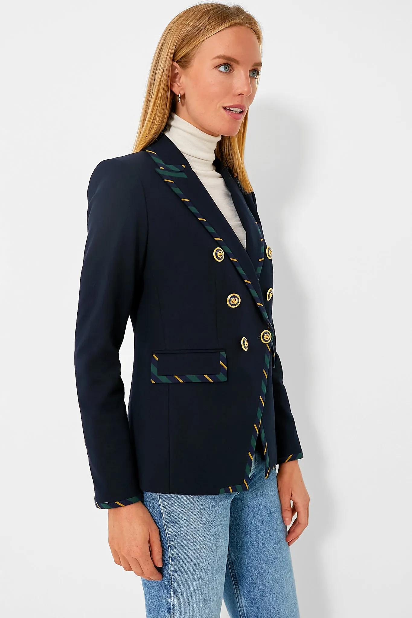 Navy Stripe Miller Dickey Jacket