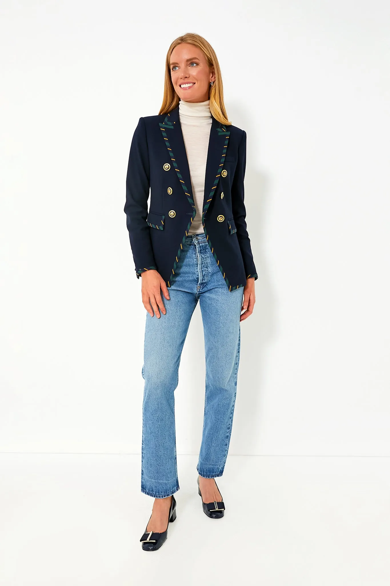 Navy Stripe Miller Dickey Jacket
