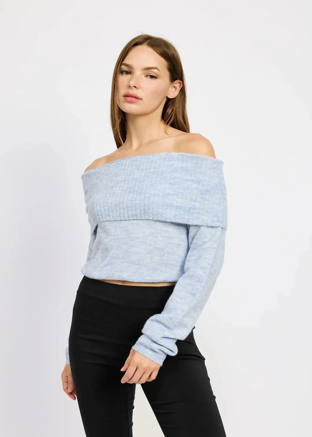 off shoulder sweater
