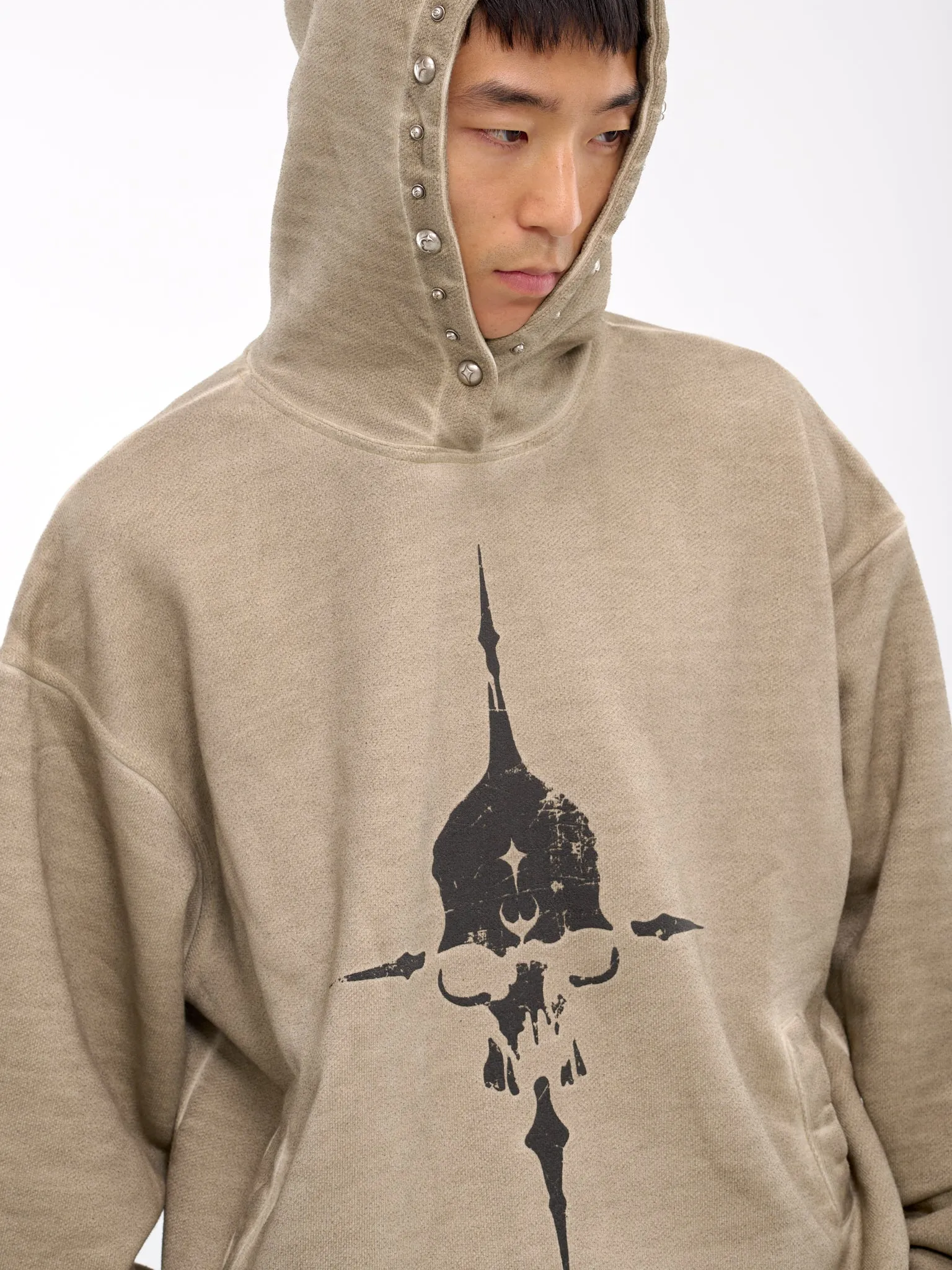 Peace Stud Hoodie (SS1203-BEIGE)