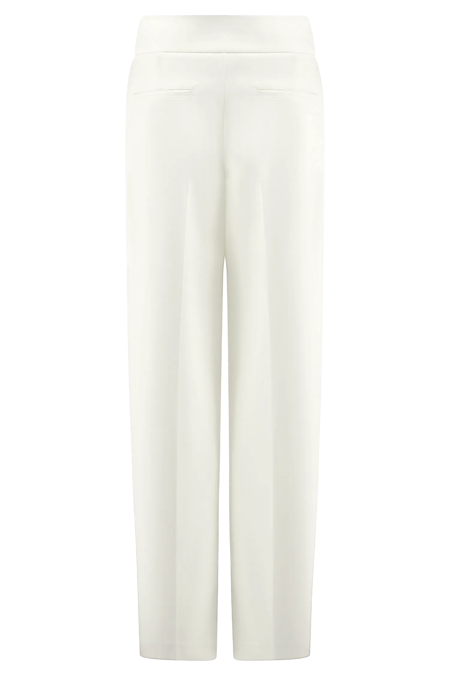 Penelope Pleated High Waisted Pants - Ivory