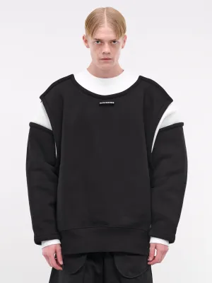 Petit Grand Sweatshirt (24-30-F-SW040-J057-WHITE-BLACK)