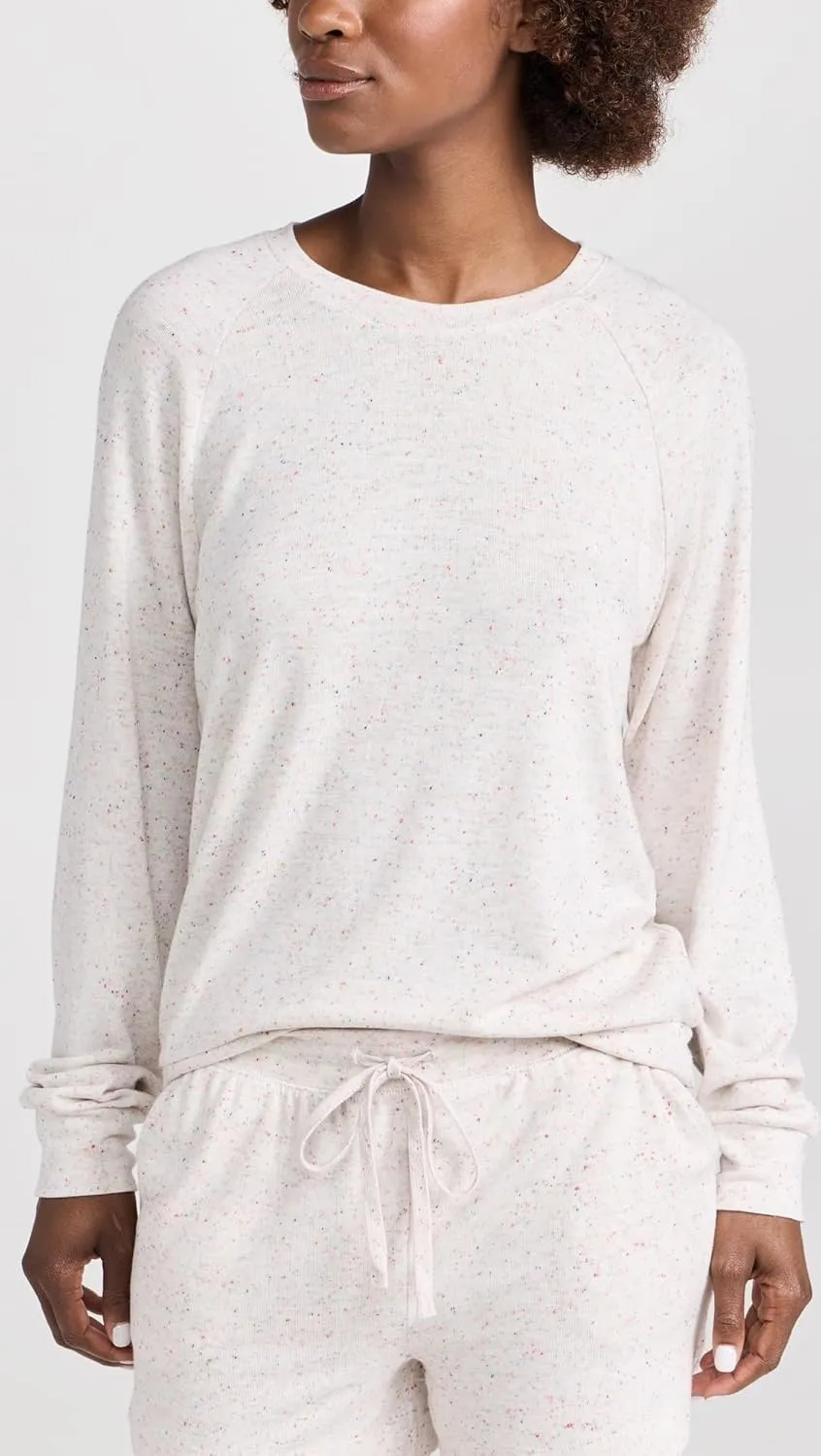 PJ Salvage Women's Loungewear Cozy Confetti Long Sleeve Top