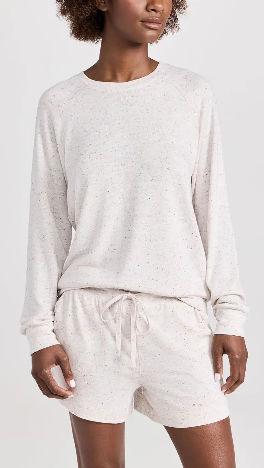 PJ Salvage Women's Loungewear Cozy Confetti Long Sleeve Top