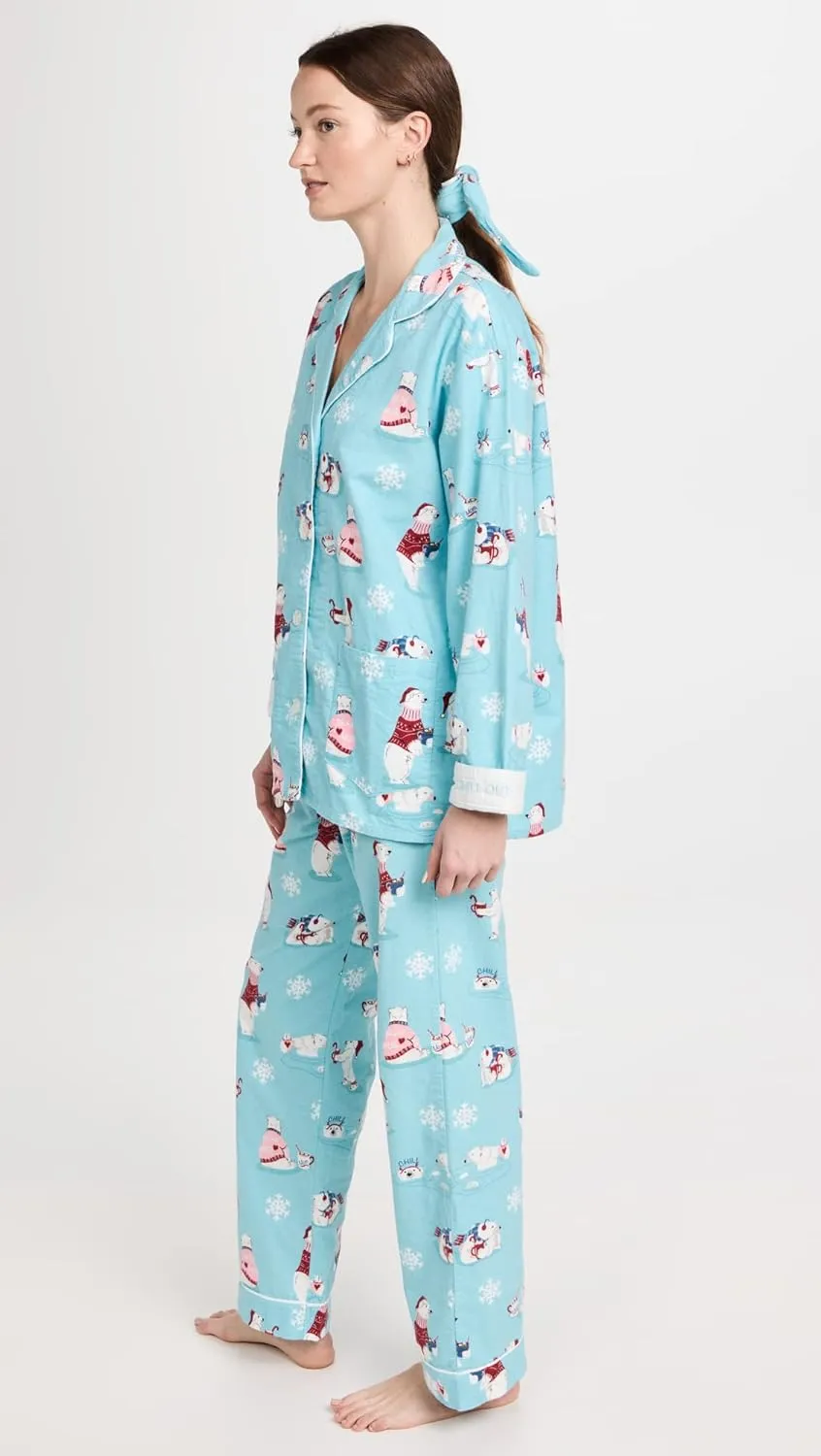 PJ Salvage Women's Loungewear Flannels Pajama Pj Set