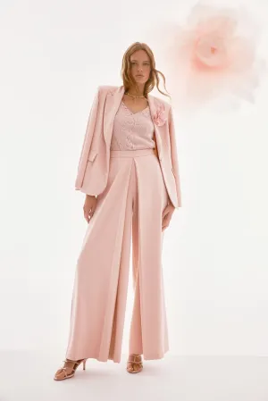 Pleated Wide-leg Trousers