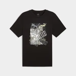 Puma Mens Graphics Photoprint Tee Black/Multi _ 182020 _ Black