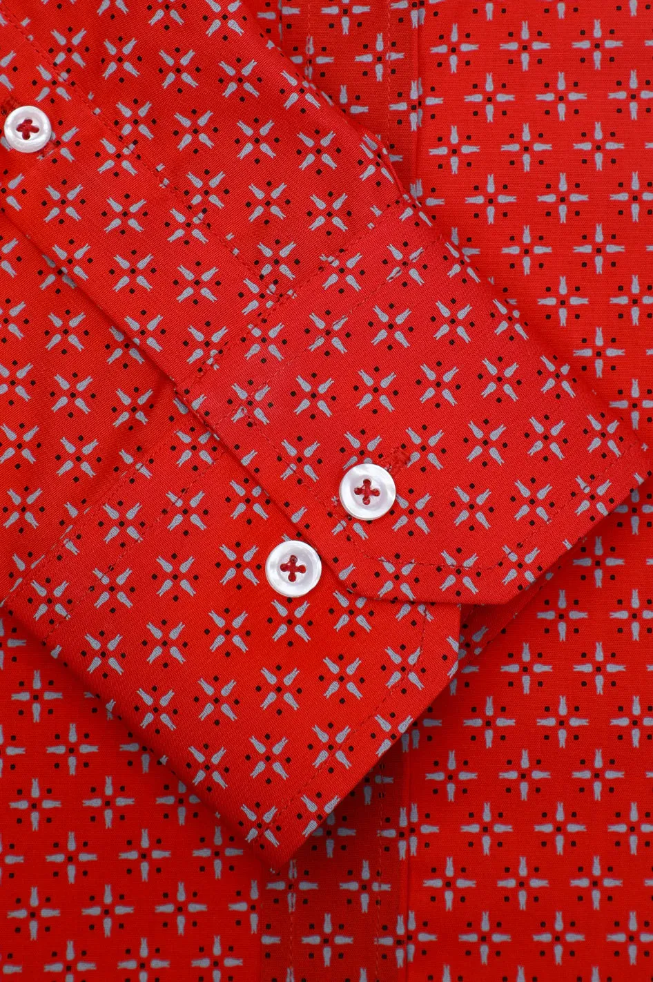 Red Dot Printed Casual Shirt