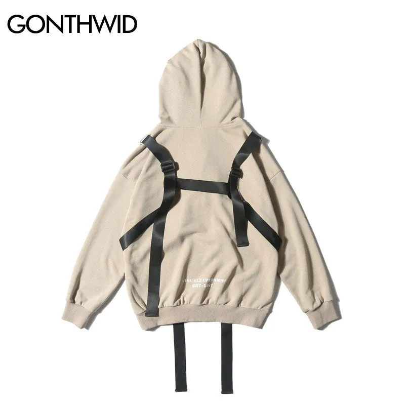 Removable Buckle Hoodies