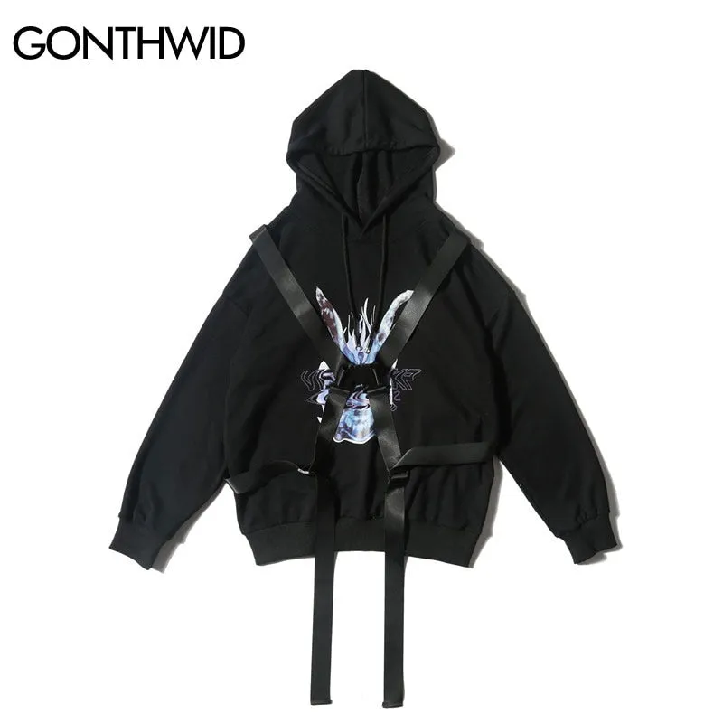 Removable Buckle Hoodies