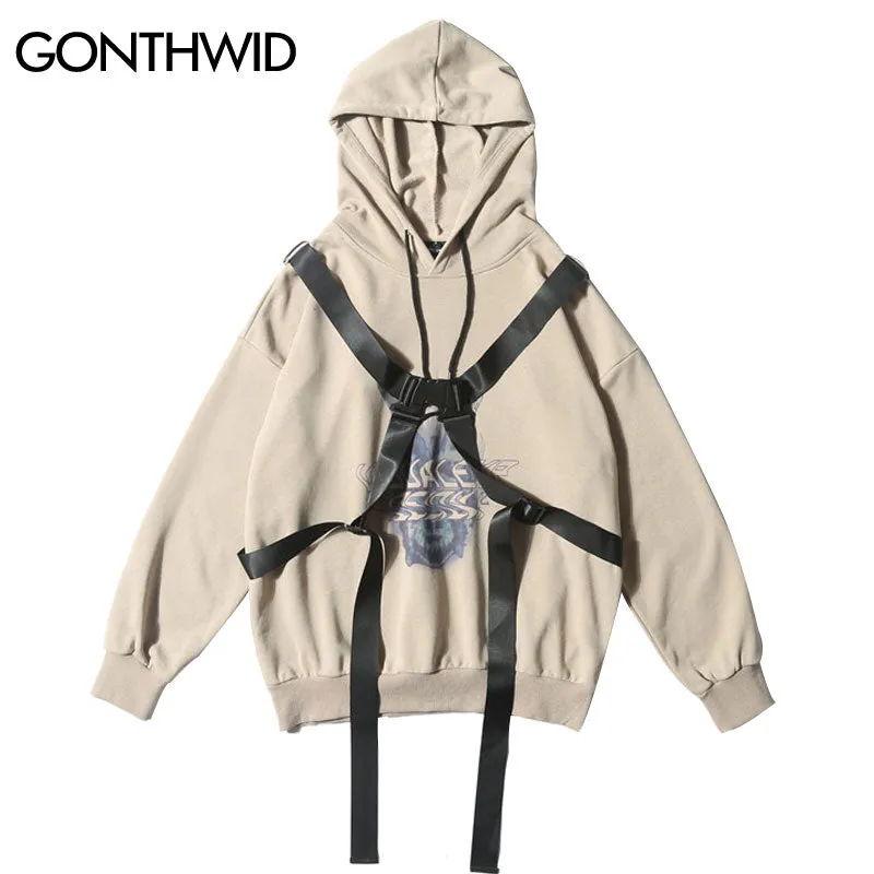 Removable Buckle Hoodies