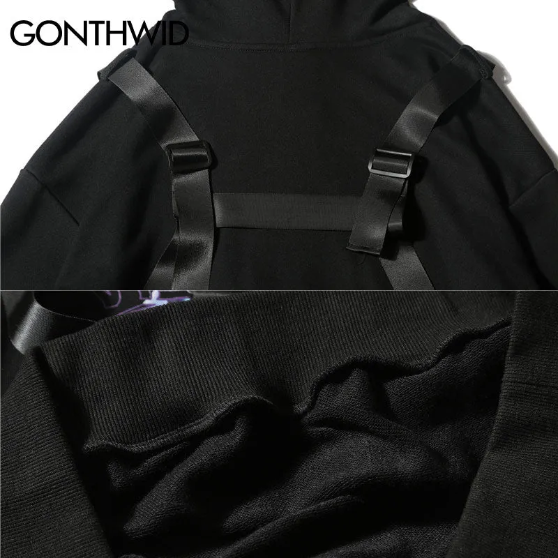 Removable Buckle Hoodies