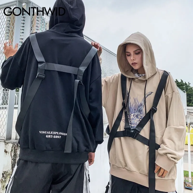 Removable Buckle Hoodies