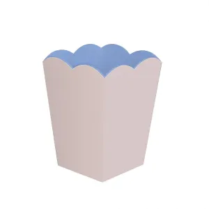 Scalloped Lacquer Bin – Pink & Blue