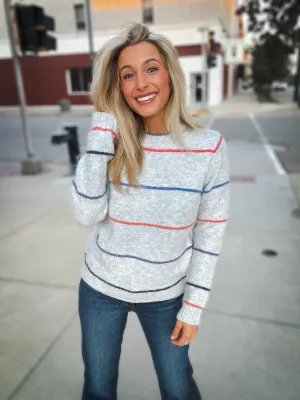 Self Contrast June Crew Neck Sweater