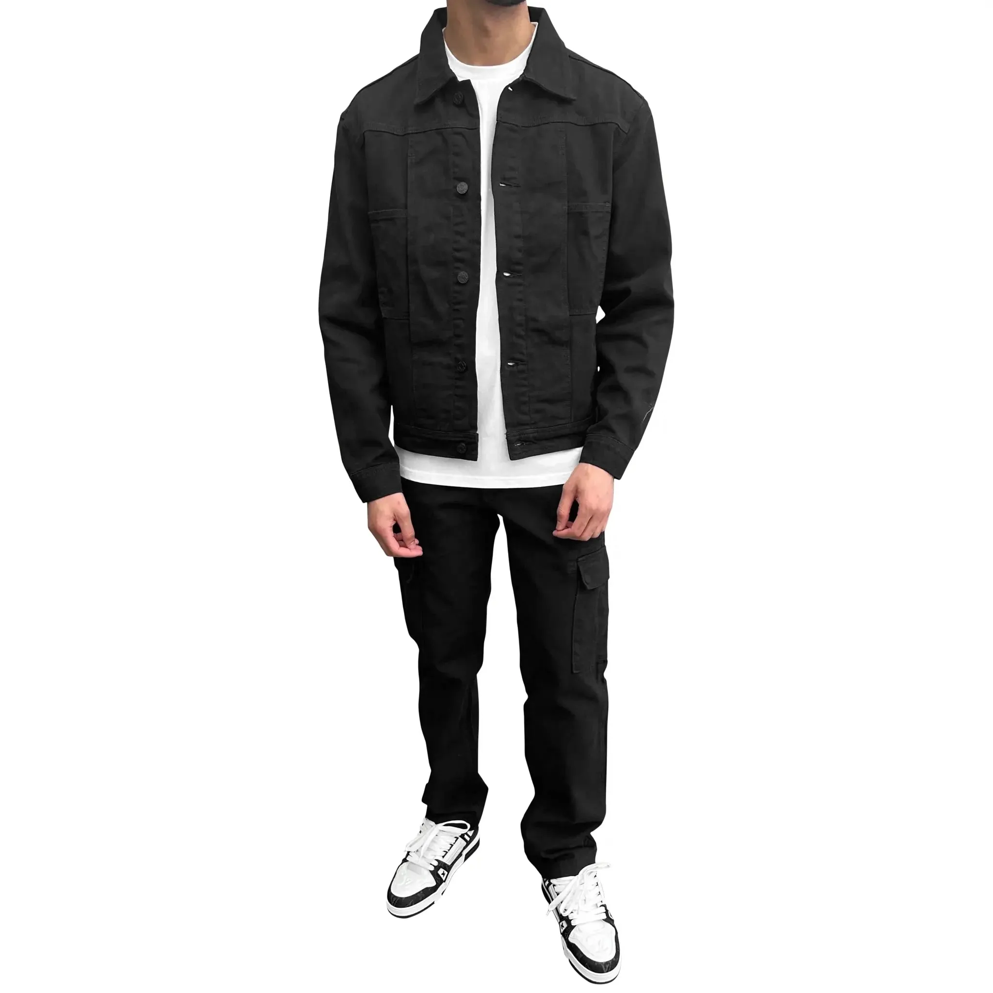 SIARR Black Denim Jacket