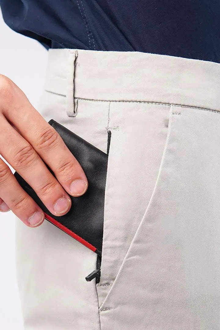 Slim Fit Chinos - Off White