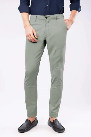 Slim Fit Chinos - Sage Green