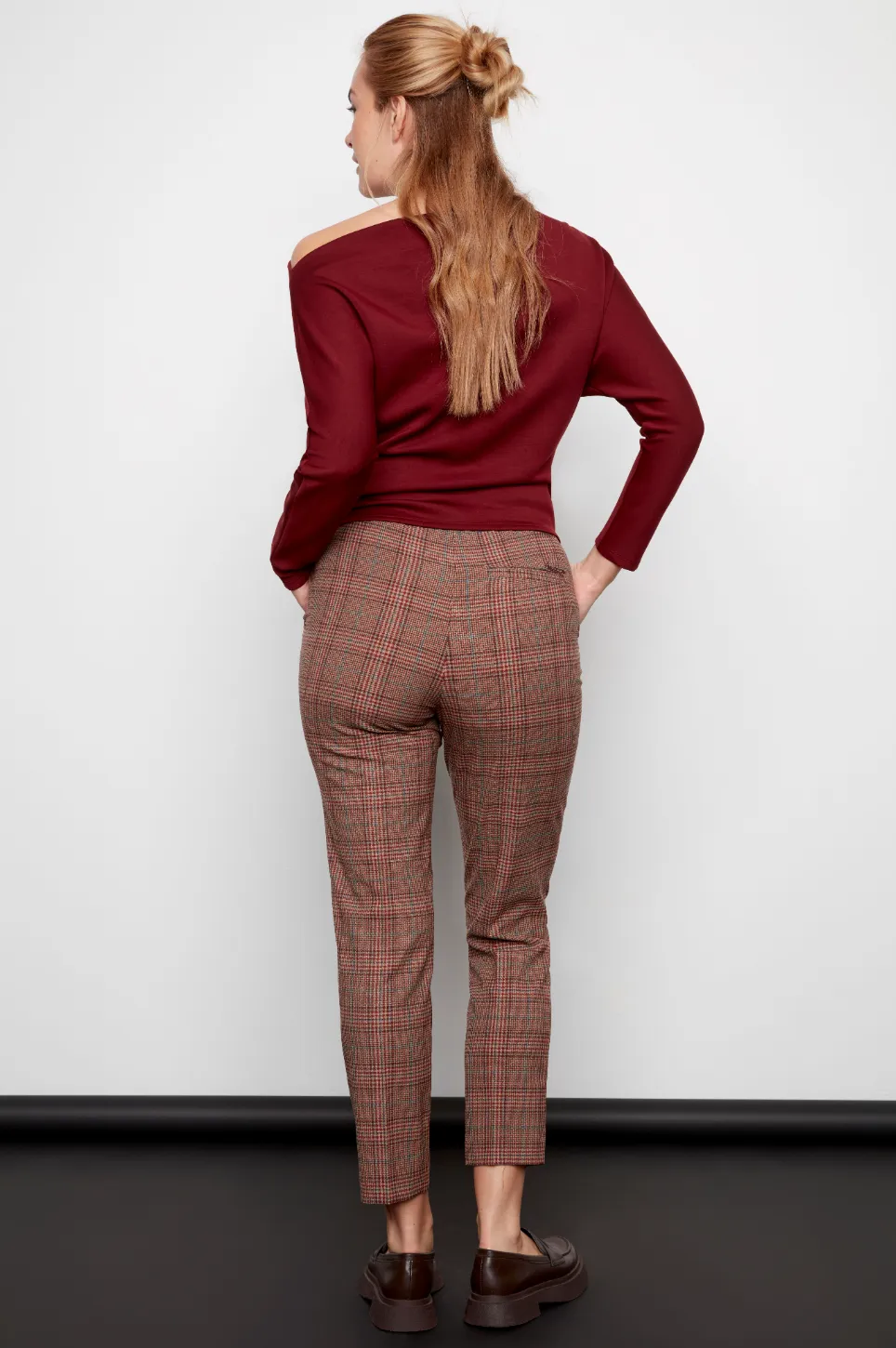 Spencer Plaid Techno Ankle Pant