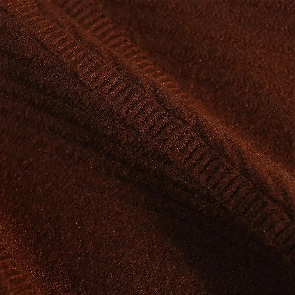 Spring Winter Pleated Knitted Skirt Women Elastic High Waist A-Line All-Match Party Mini Skirt