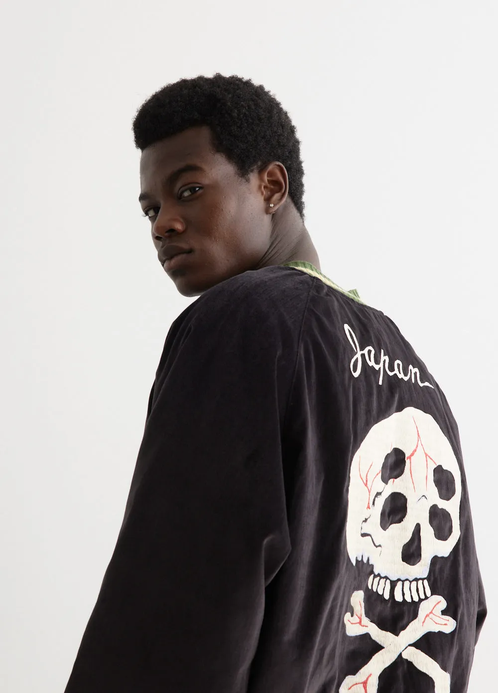 Sulfer Dyed Velvet Souvenir Jacket (RAINSKULL)