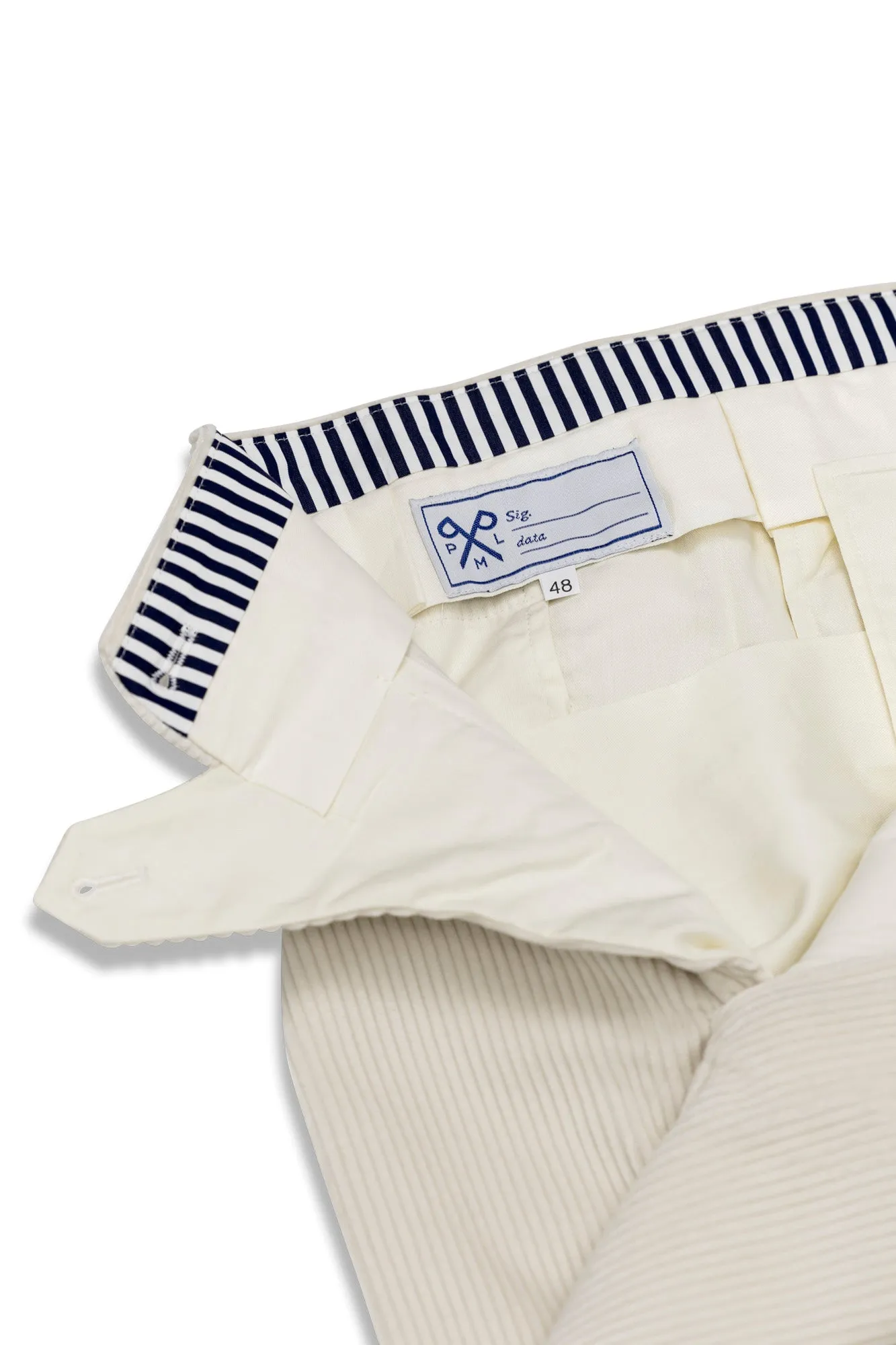 SUMMER SALE   PML_Corduroy Medium Wale_ White