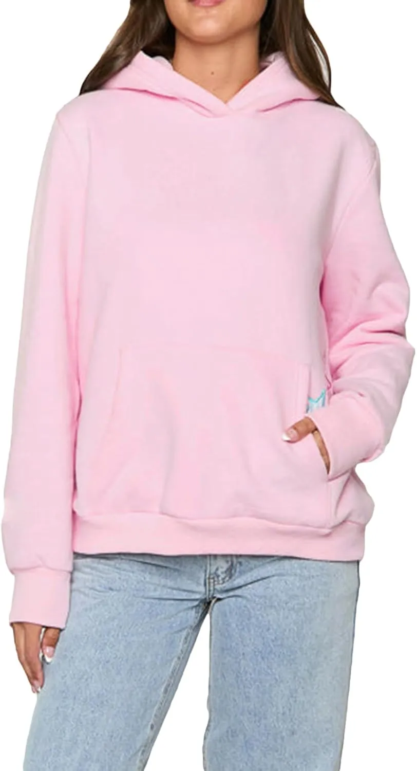 Surfing Graphic Hoodies for Women Y2K Long Sleeve Oversized Sweatshirt Teen Girls Preppy Pullover Sweater Hooded