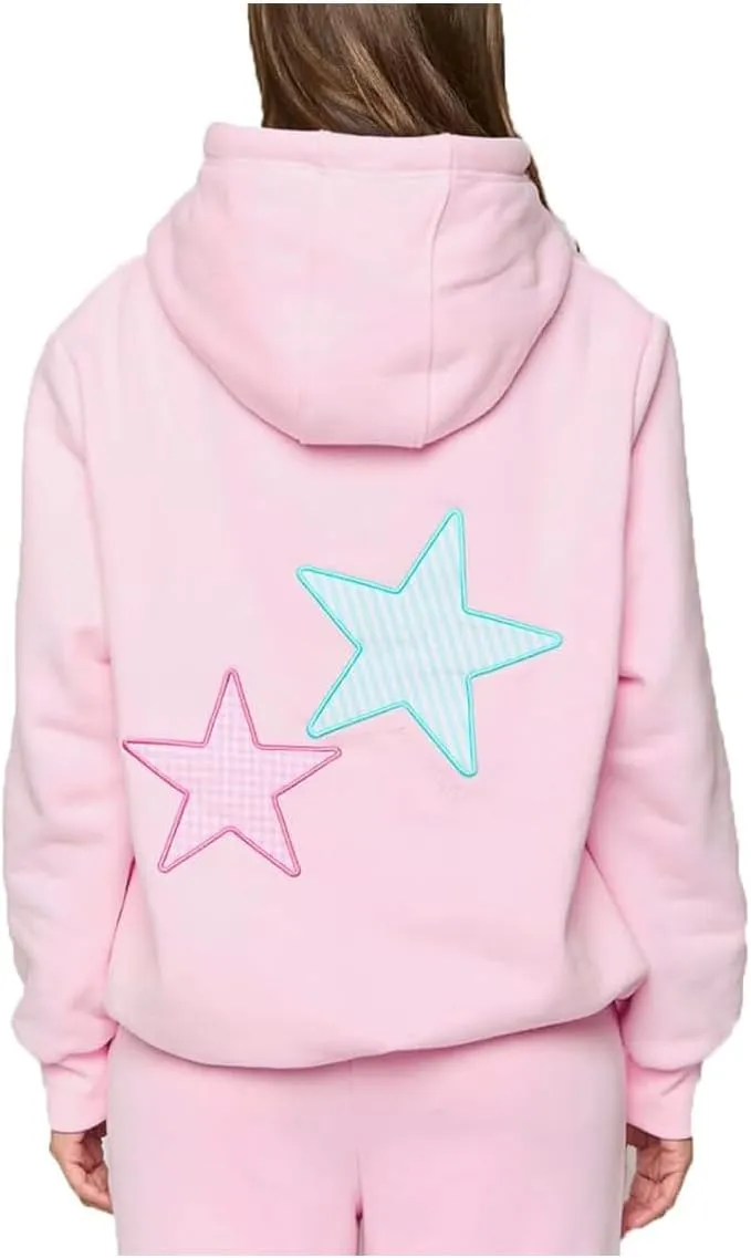 Surfing Graphic Hoodies for Women Y2K Long Sleeve Oversized Sweatshirt Teen Girls Preppy Pullover Sweater Hooded